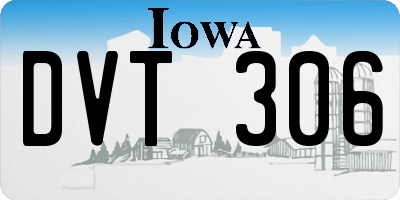 IA license plate DVT306