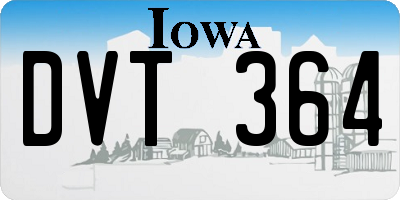 IA license plate DVT364