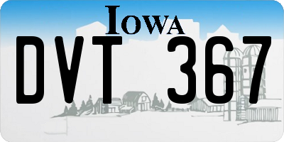 IA license plate DVT367