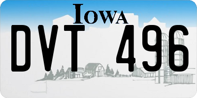 IA license plate DVT496