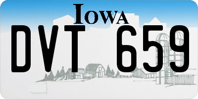 IA license plate DVT659