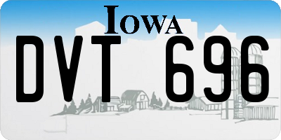 IA license plate DVT696