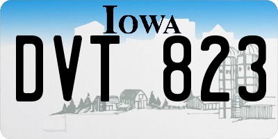 IA license plate DVT823