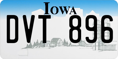 IA license plate DVT896