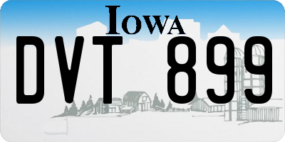 IA license plate DVT899