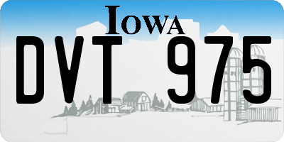 IA license plate DVT975