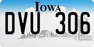 IA license plate DVU306