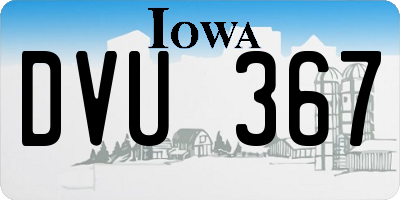 IA license plate DVU367