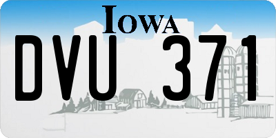 IA license plate DVU371