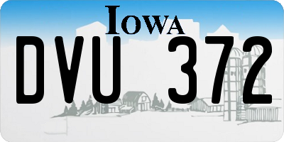 IA license plate DVU372