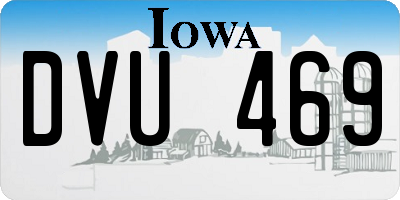 IA license plate DVU469