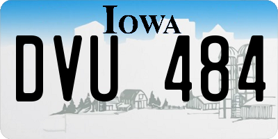 IA license plate DVU484