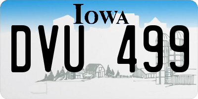 IA license plate DVU499