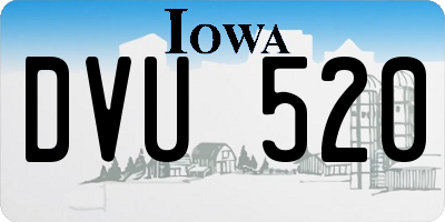 IA license plate DVU520