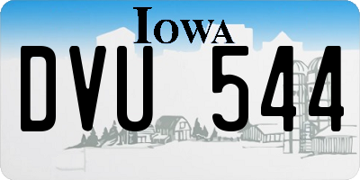IA license plate DVU544