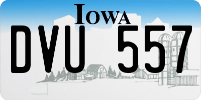 IA license plate DVU557