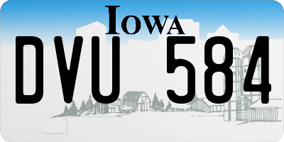 IA license plate DVU584