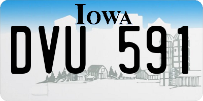 IA license plate DVU591