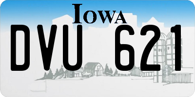 IA license plate DVU621