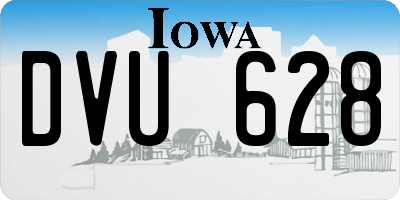 IA license plate DVU628