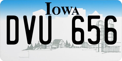 IA license plate DVU656