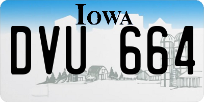 IA license plate DVU664