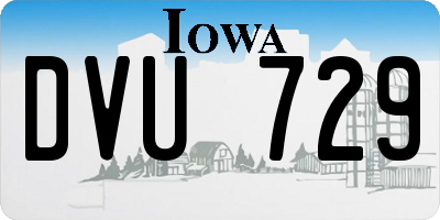 IA license plate DVU729