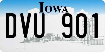 IA license plate DVU901