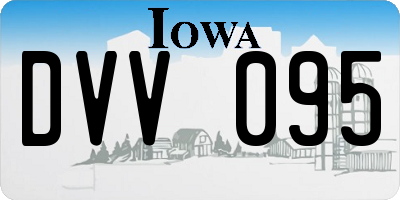 IA license plate DVV095