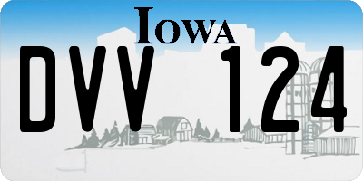 IA license plate DVV124