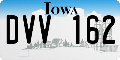 IA license plate DVV162