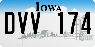 IA license plate DVV174