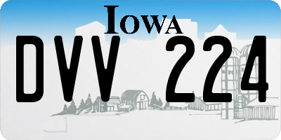 IA license plate DVV224