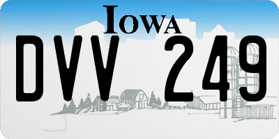 IA license plate DVV249