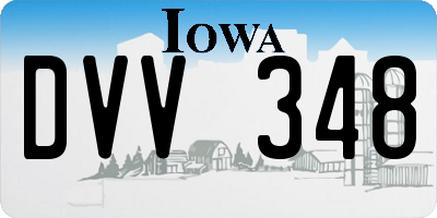 IA license plate DVV348
