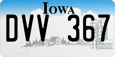 IA license plate DVV367