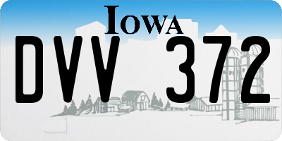 IA license plate DVV372