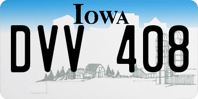IA license plate DVV408