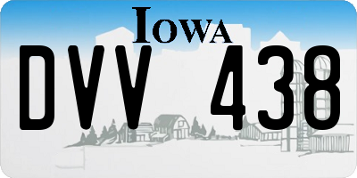 IA license plate DVV438