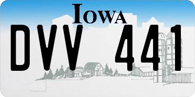 IA license plate DVV441