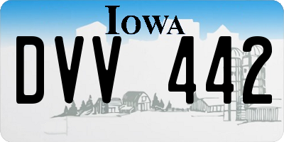 IA license plate DVV442