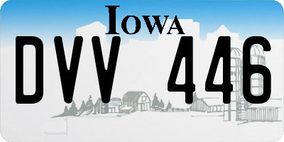 IA license plate DVV446
