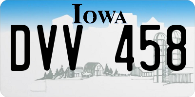 IA license plate DVV458