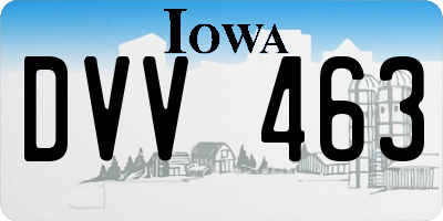 IA license plate DVV463