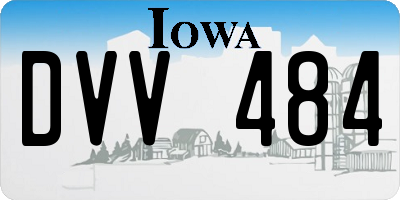 IA license plate DVV484
