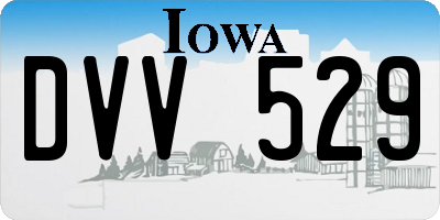 IA license plate DVV529