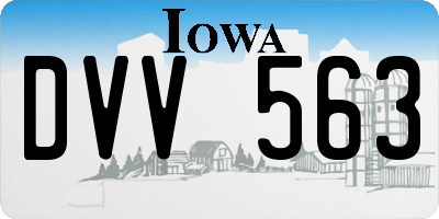 IA license plate DVV563