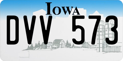 IA license plate DVV573