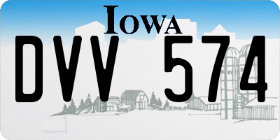 IA license plate DVV574
