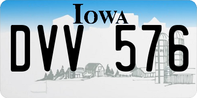 IA license plate DVV576